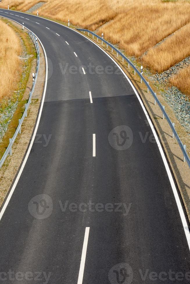 eine Straße von oben foto