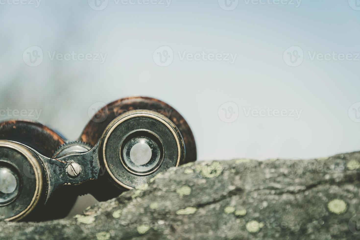 altes Fernglasbild foto