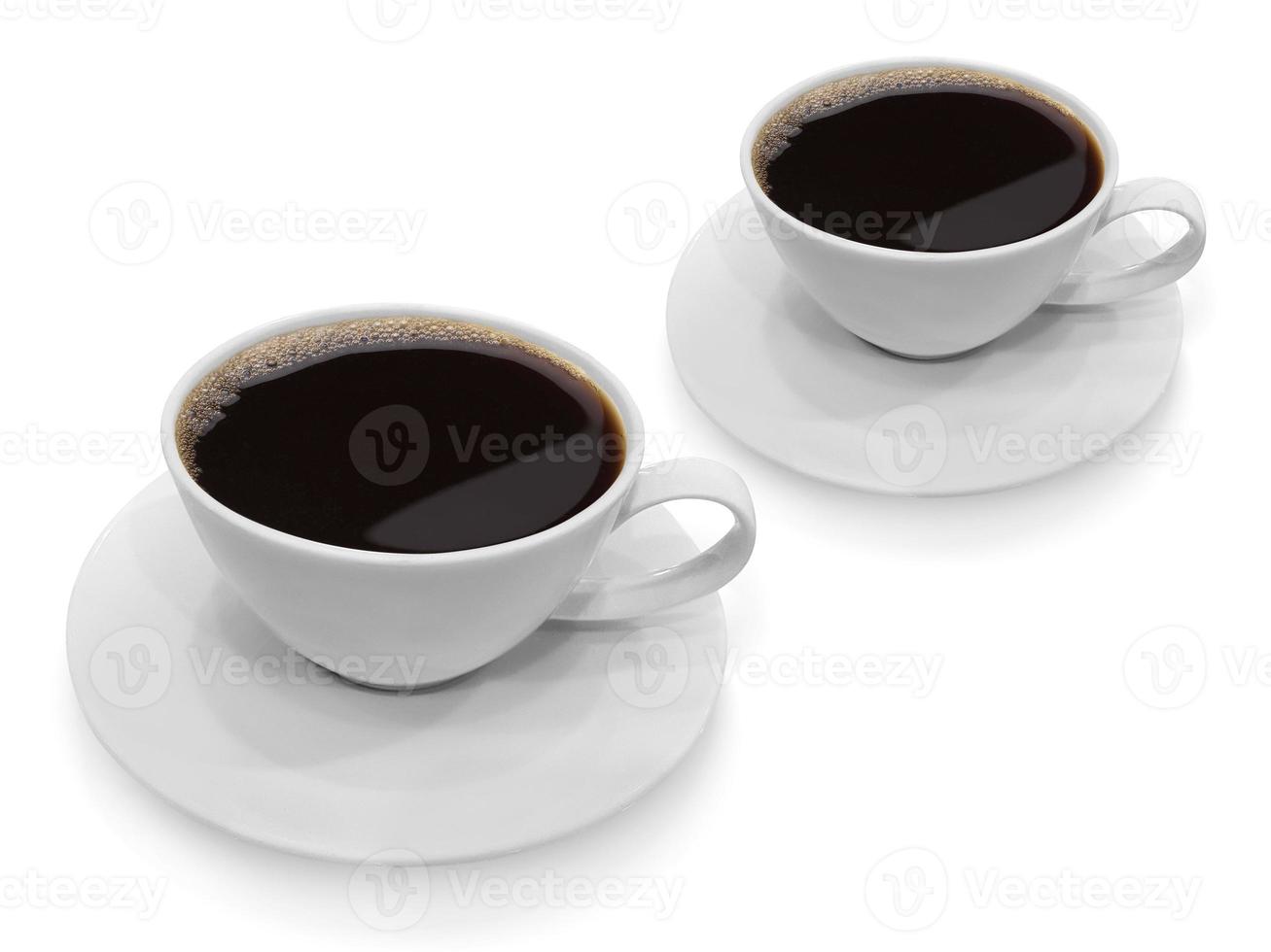Tasse Kaffee isoliert auf weißem Hintergrund foto