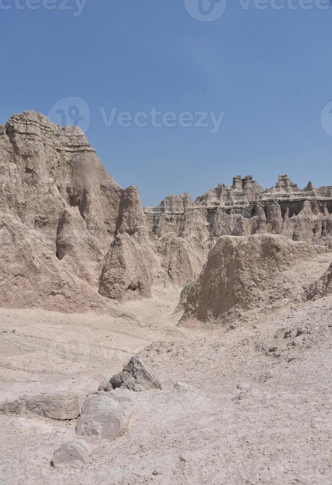 malerische Landschaft der Badlands in South Dakota foto