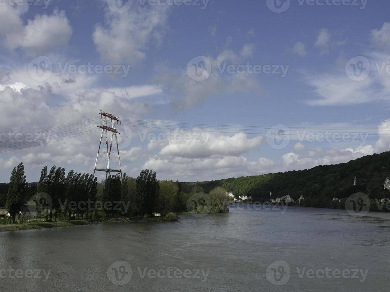 die seine bei rouen in frankreich foto