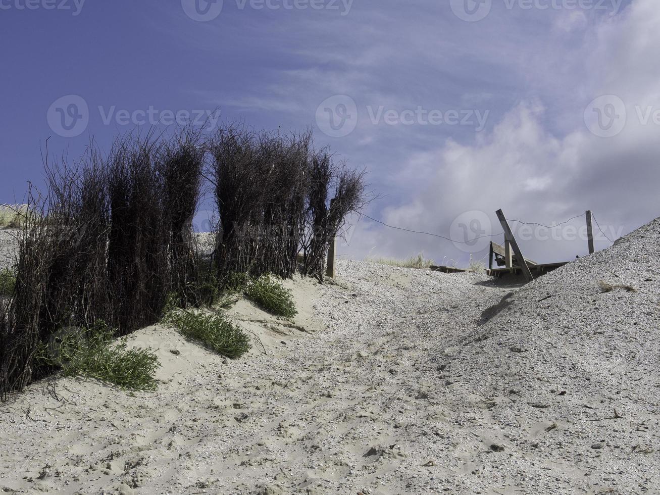 Strand und Dünen auf der Insel Spiekeroog foto