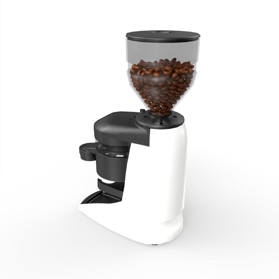 Kaffeemaschine, isoliert auf weiss foto