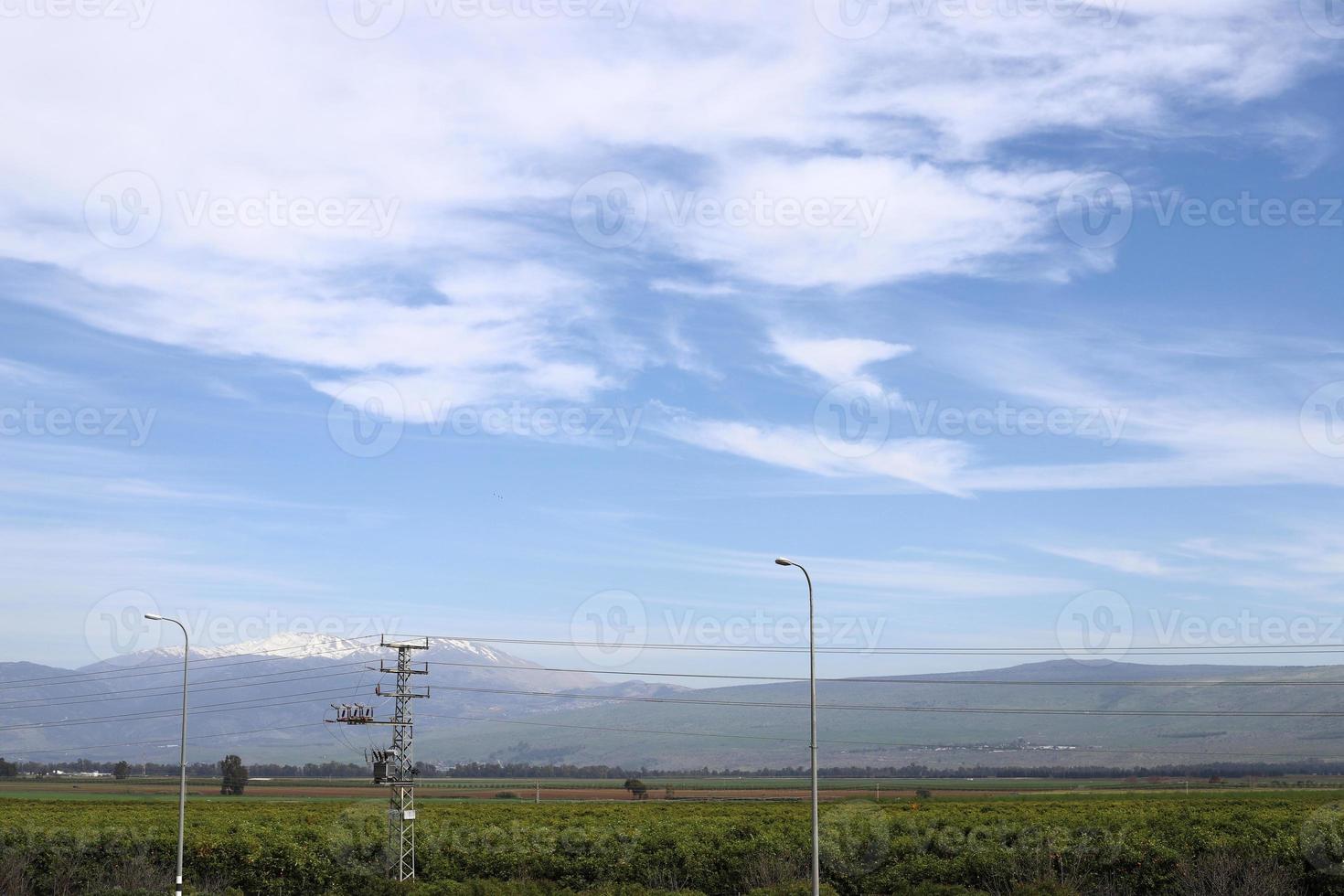 Der Berg Hermon liegt an der Grenze zwischen Israel, Syrien und dem Libanon foto