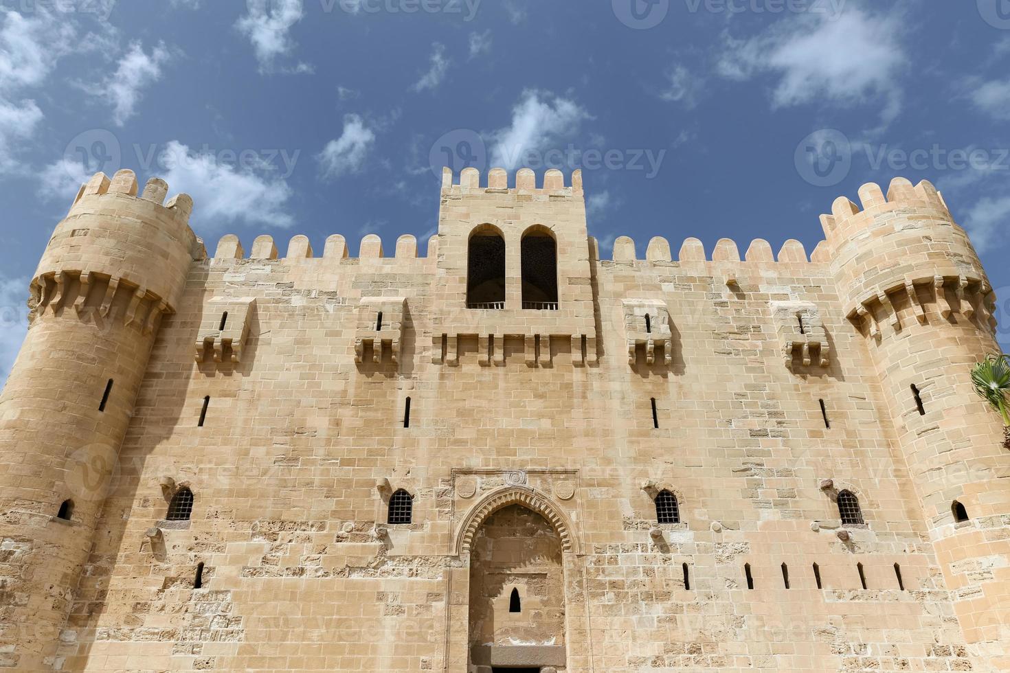 zitadelle von qaitbay in alexandria, ägypten foto