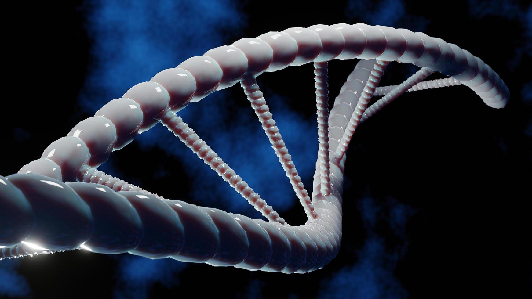 helix menschliche dna-struktur. wissenschafts- und technologiekonzept.3d-rendering. foto