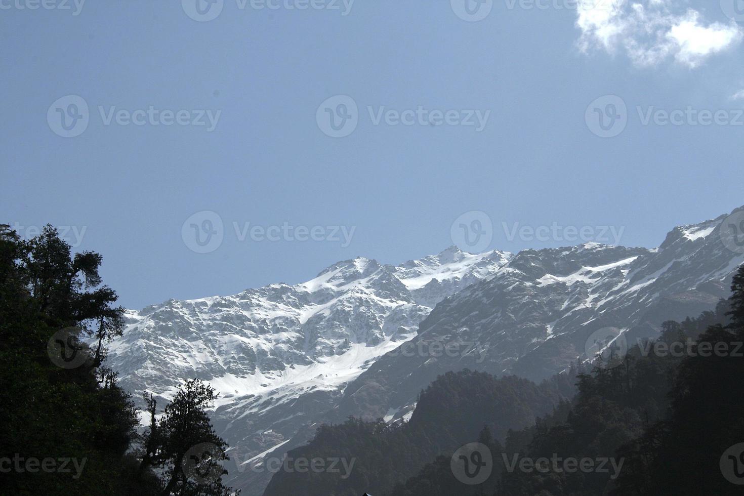 Blick auf den eisbedeckten Himalaya foto