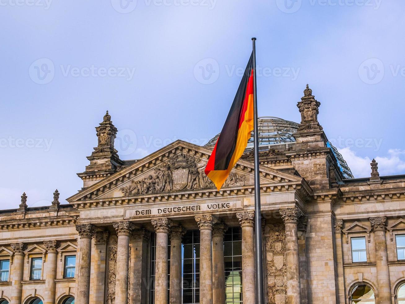 hdr reichstag in berlin foto