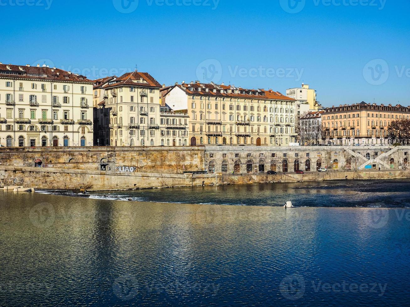 hdr fluss po in turin foto