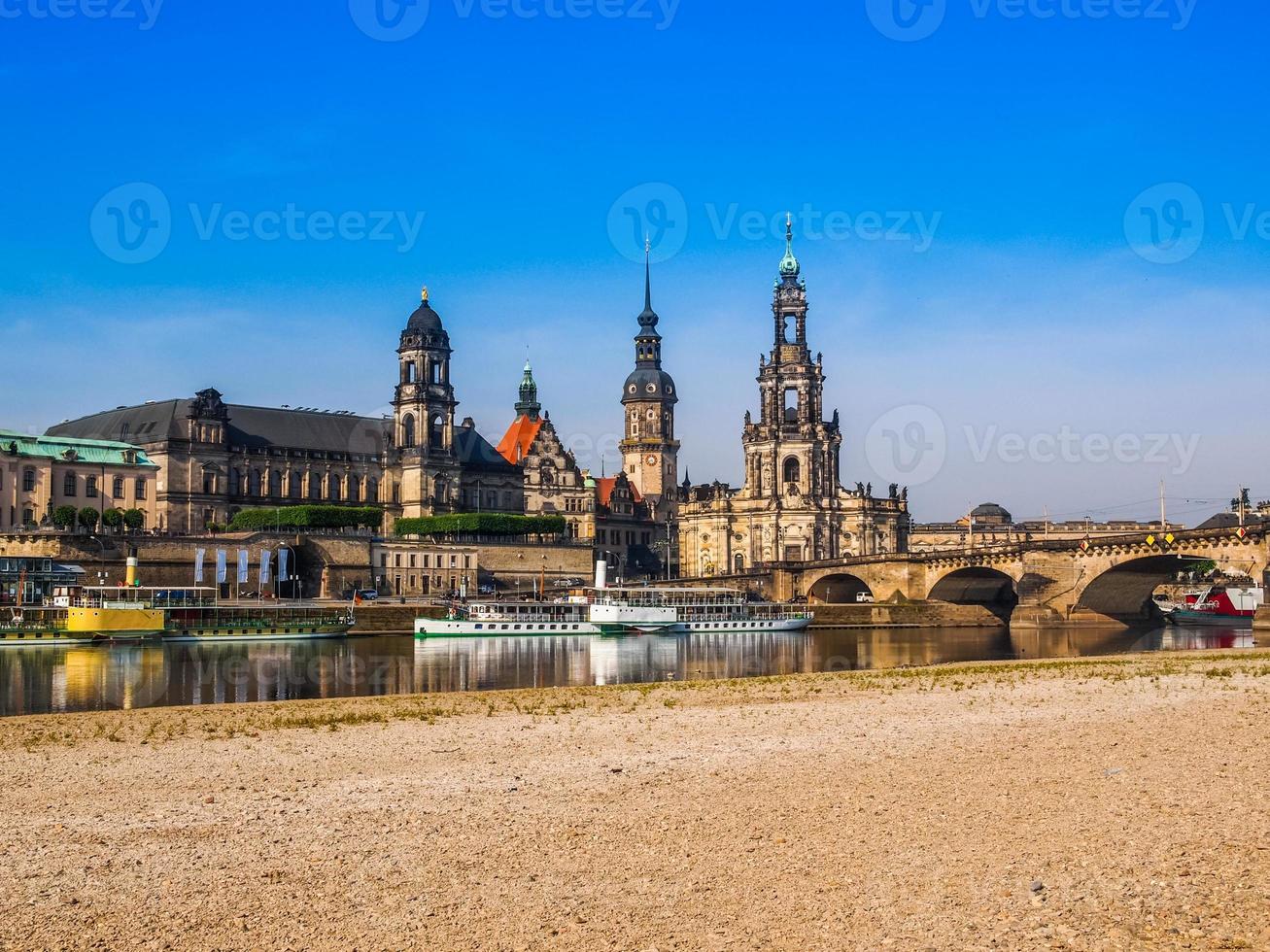 hdr hofkirche in dresden foto