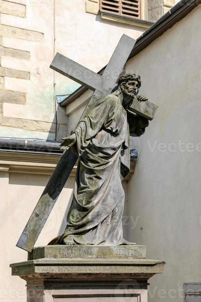 Jesus-Statue in der armenischen Kathedrale von Lemberg, Ukraine foto