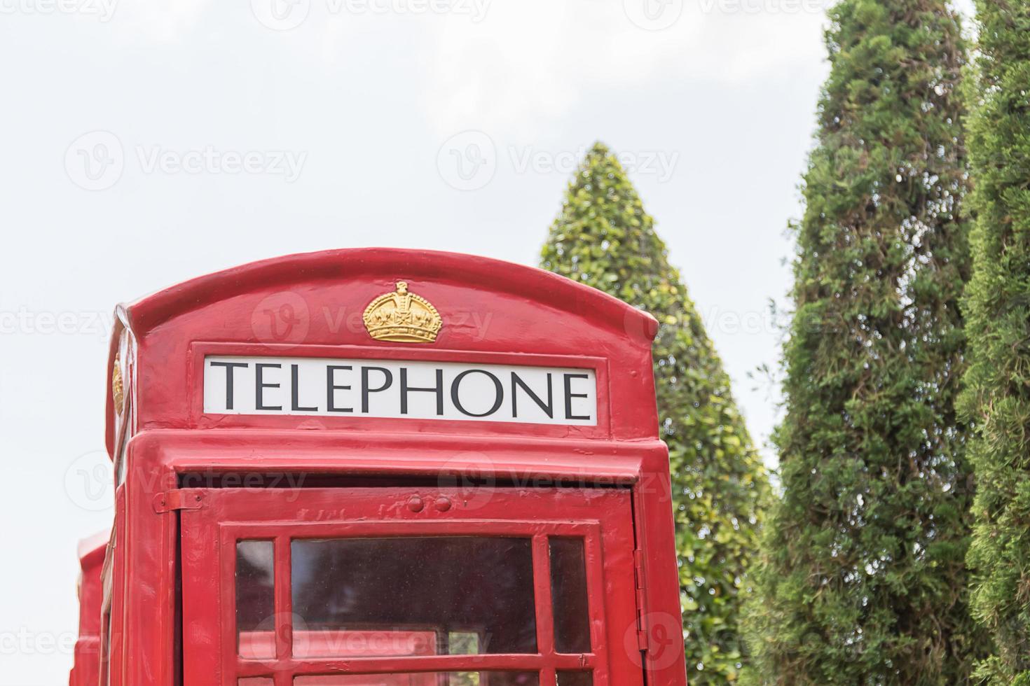 britische rote telefonzelle foto