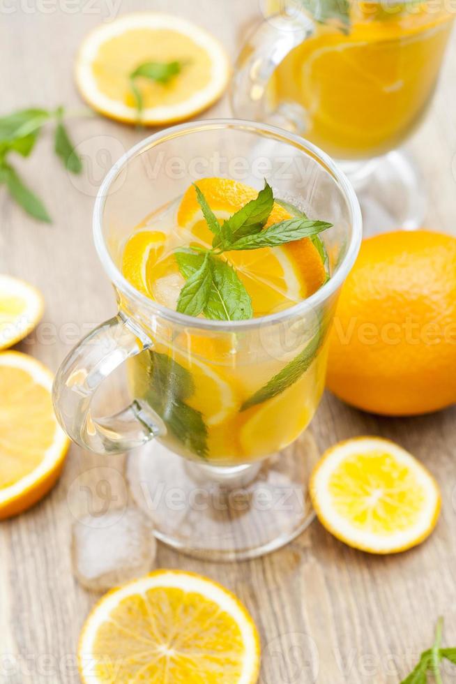 orange frische Getränke foto