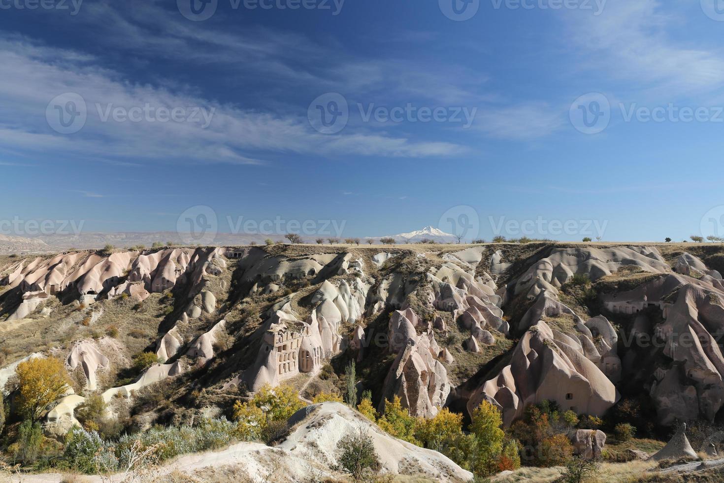 Felsformation in Kappadokien, Nevsehir, Türkei foto