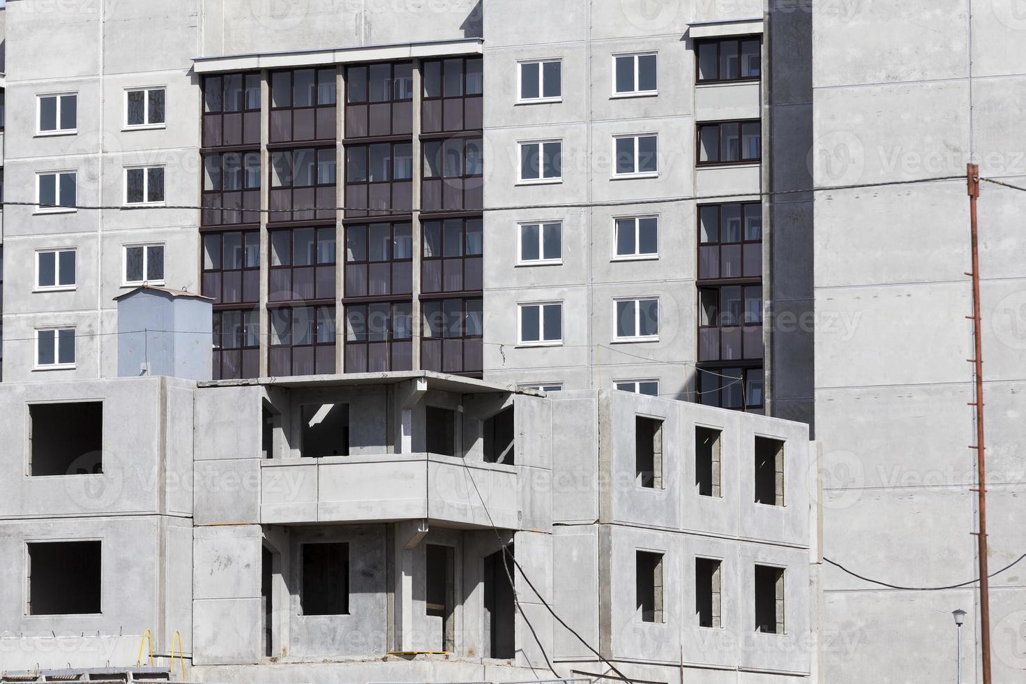 den Neubau von Mehrfamilienhäusern und Hochhäusern foto