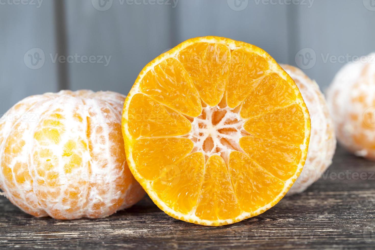 Struktur einer Orangenfrucht foto