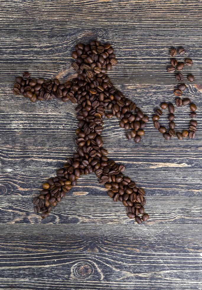 gerösteter Kaffee, Nahaufnahme foto