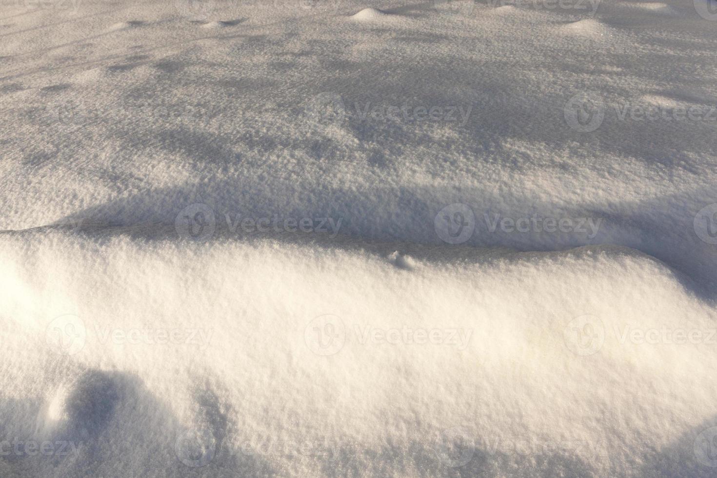 Schneeverwehungen in der Wintersaison foto