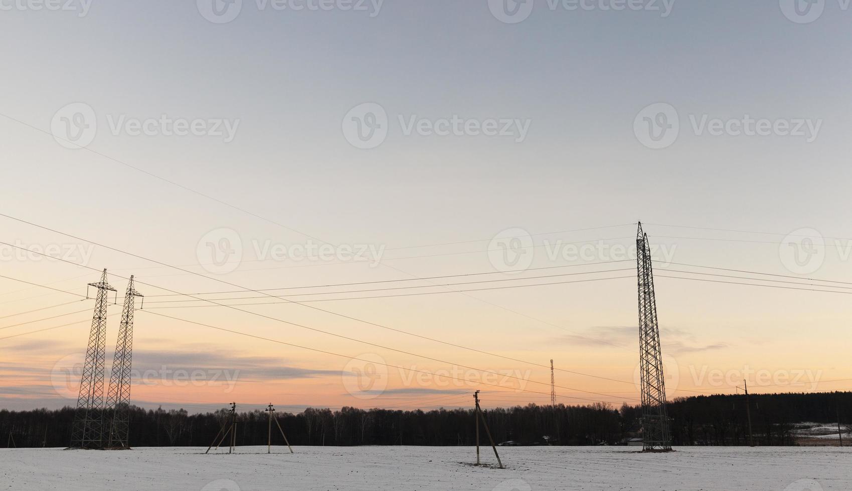 Säule im Winter foto