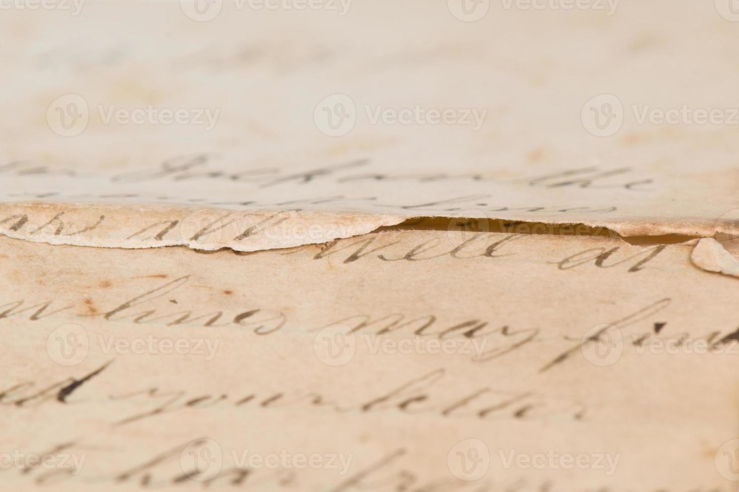 Vintage Brief mit Kopierraum foto