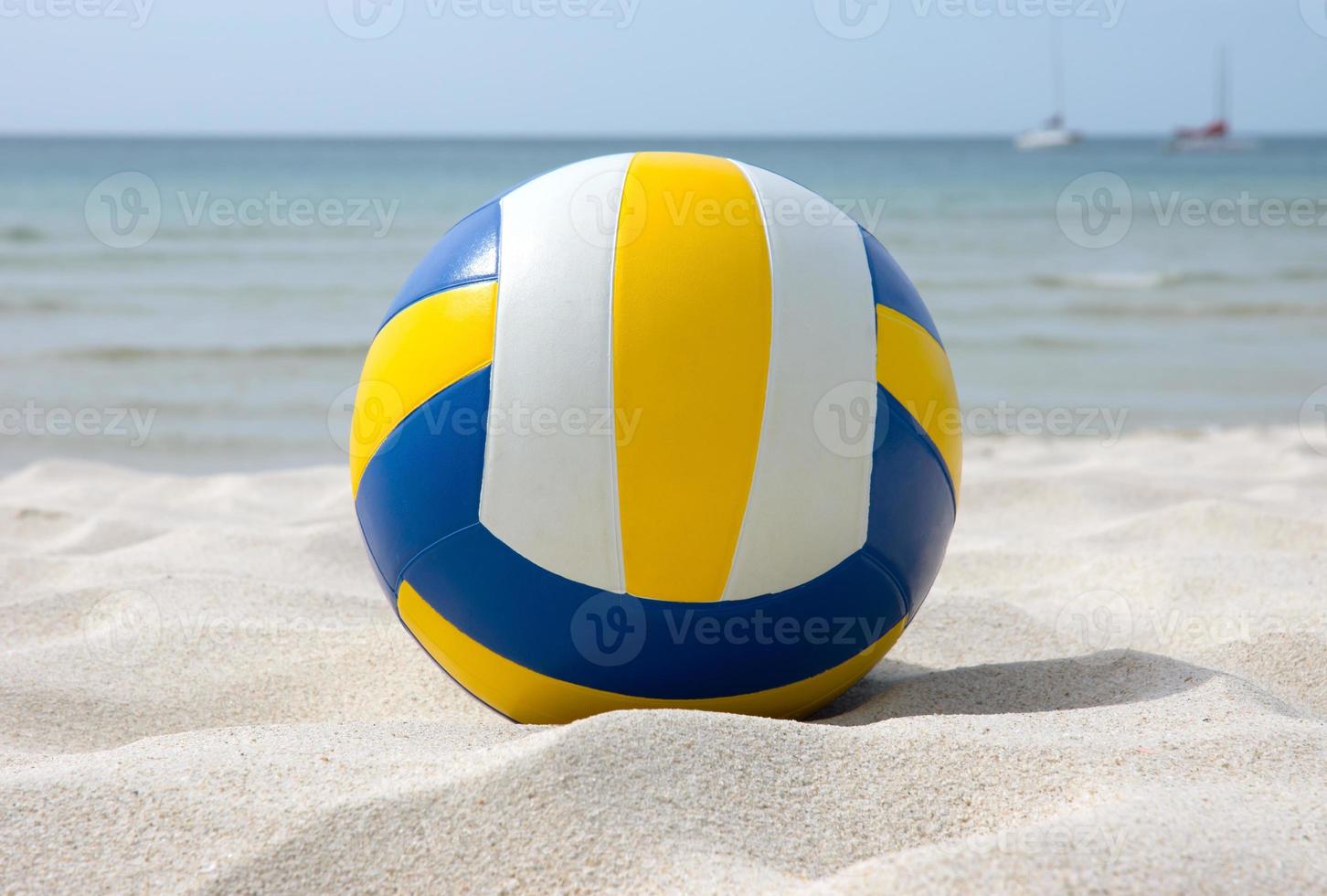 Volleyball am Strand foto