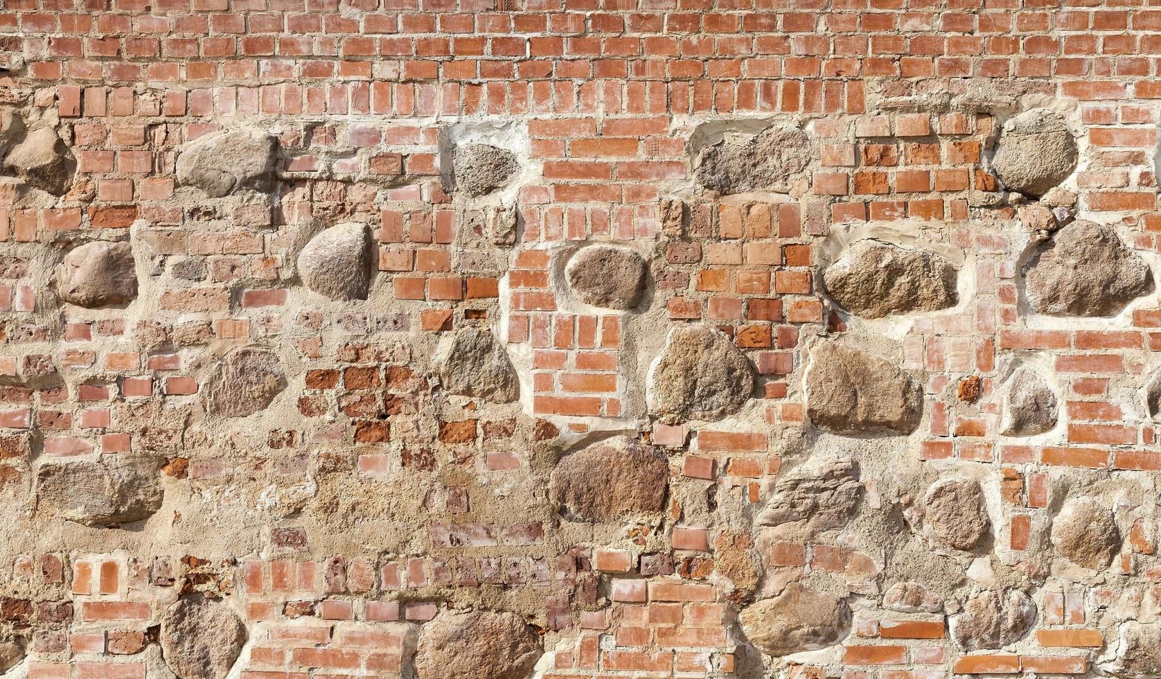 Teil einer Steinmauer foto