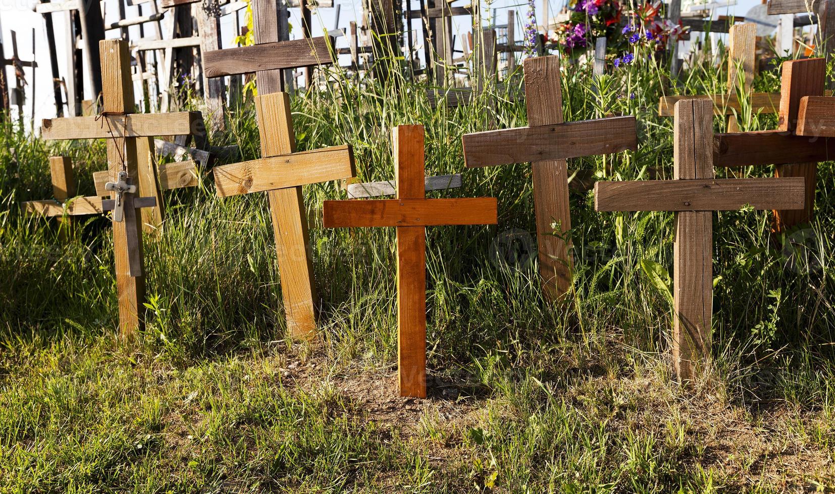 Holzkreuze, Christentum foto