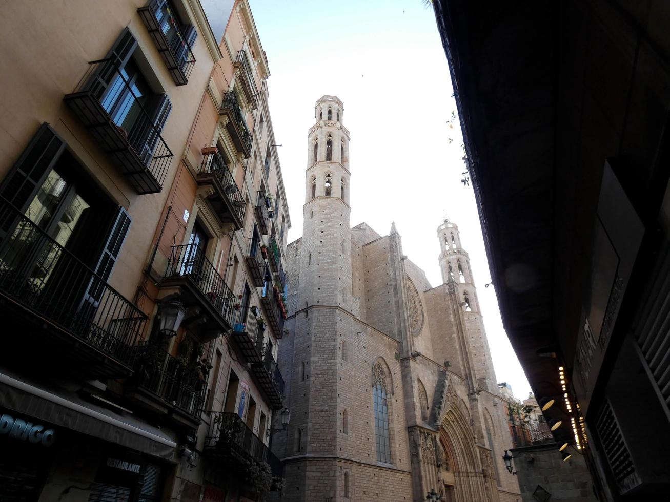 gotische kirche von santa maria del mar in barcelona foto