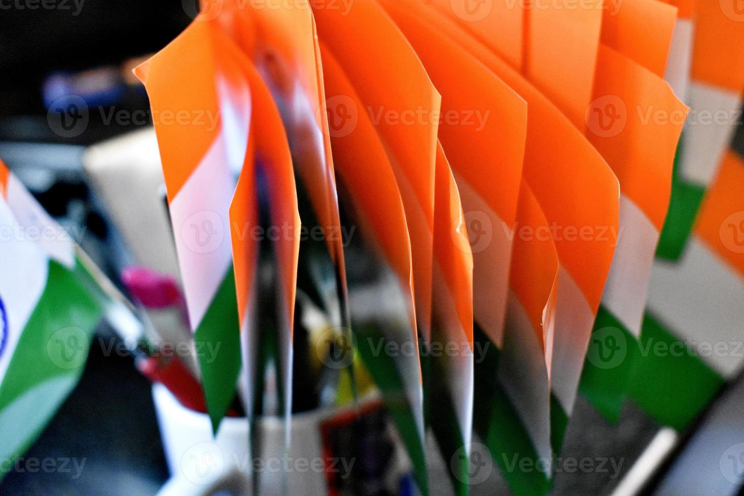 Nationalflagge von Indien foto