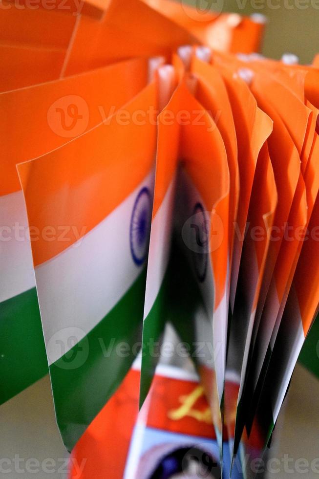Nationalflagge von Indien foto