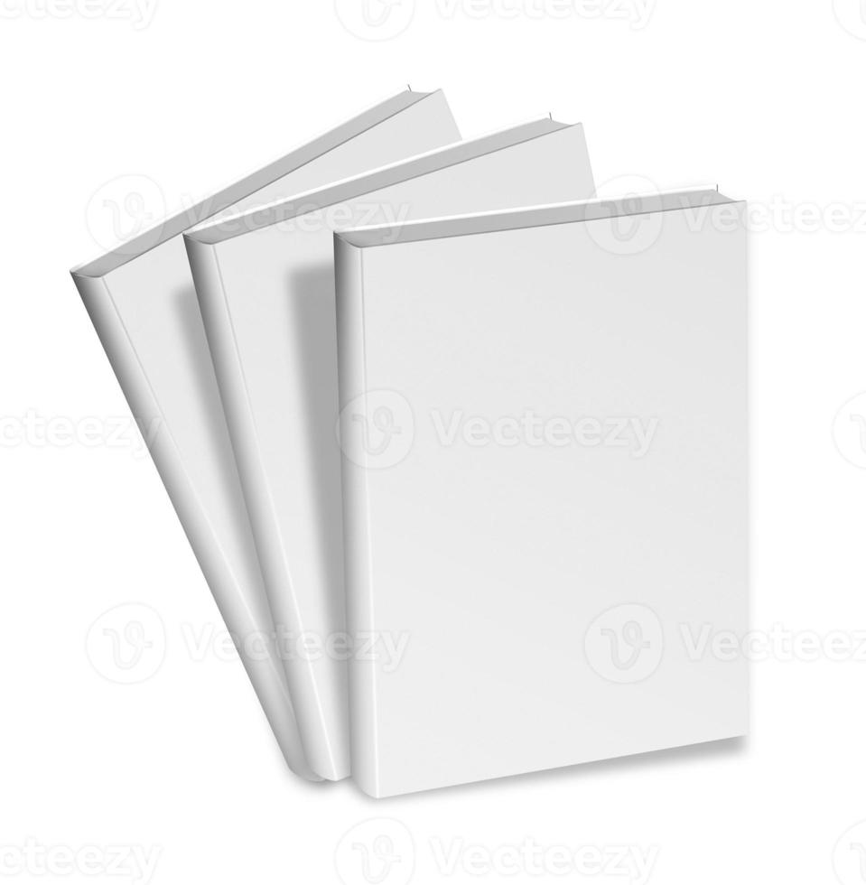 Nahaufnahme eines leeren weißen Buches foto