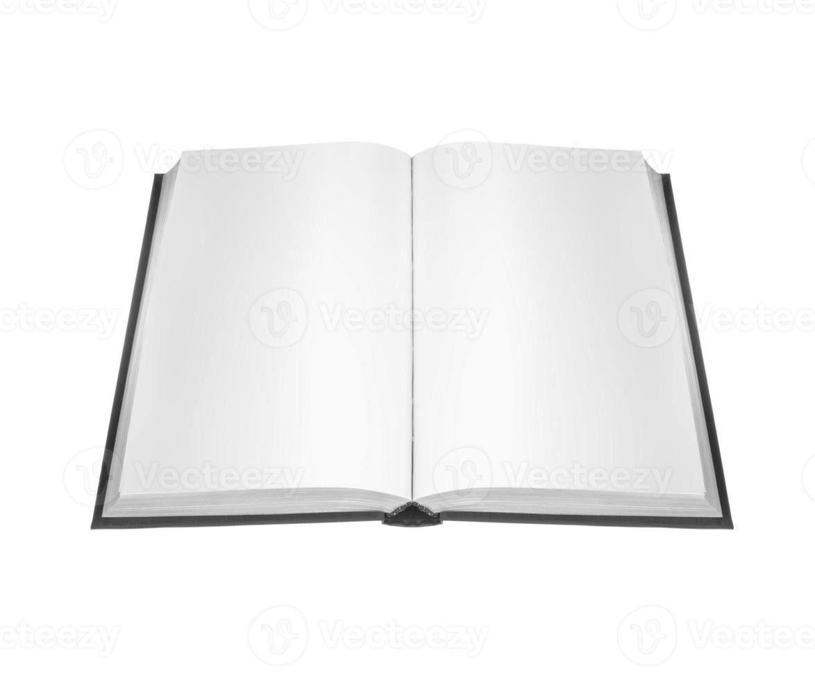 Buch mit leeren Seiten öffnen foto