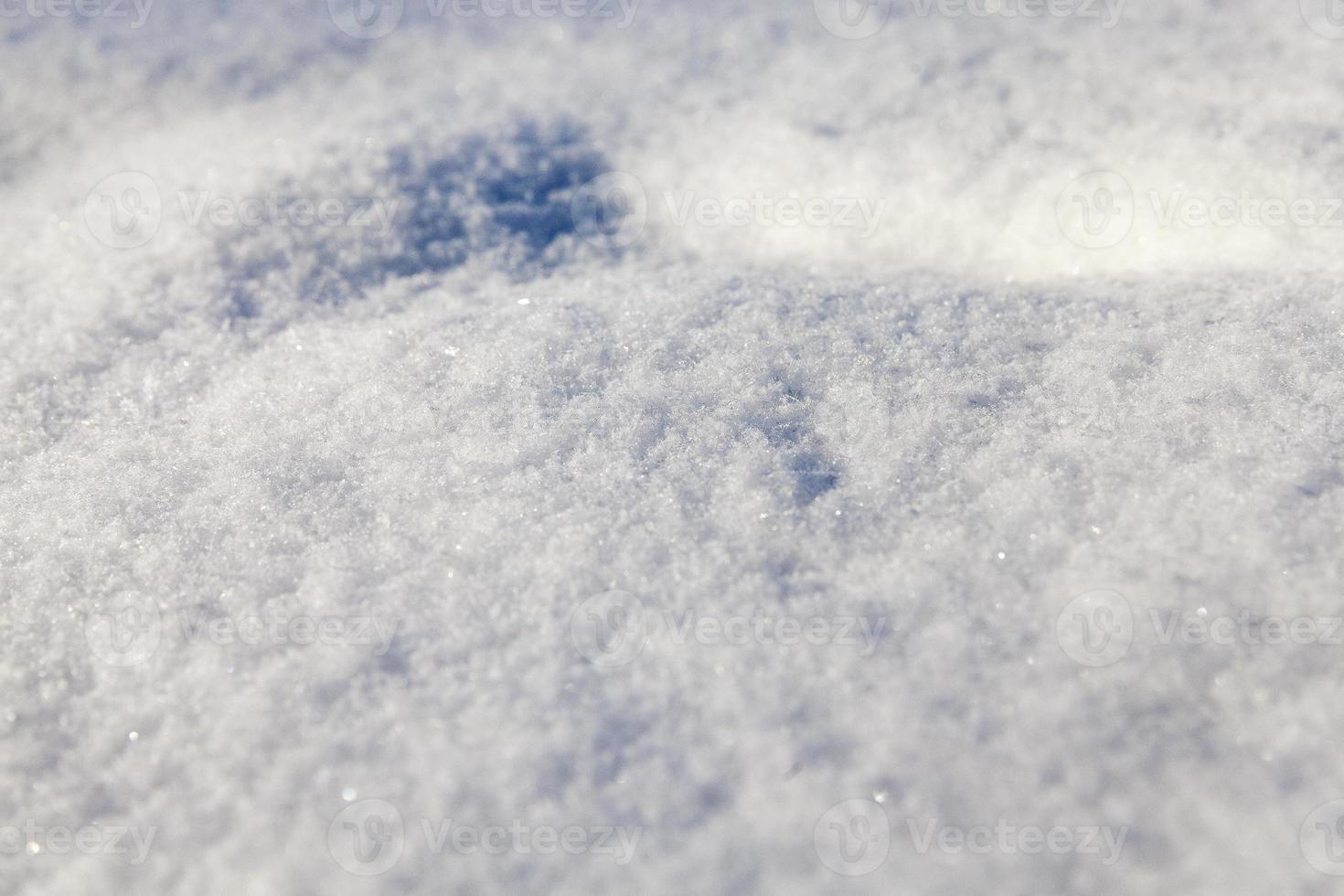 Schnee auf dem Boden foto