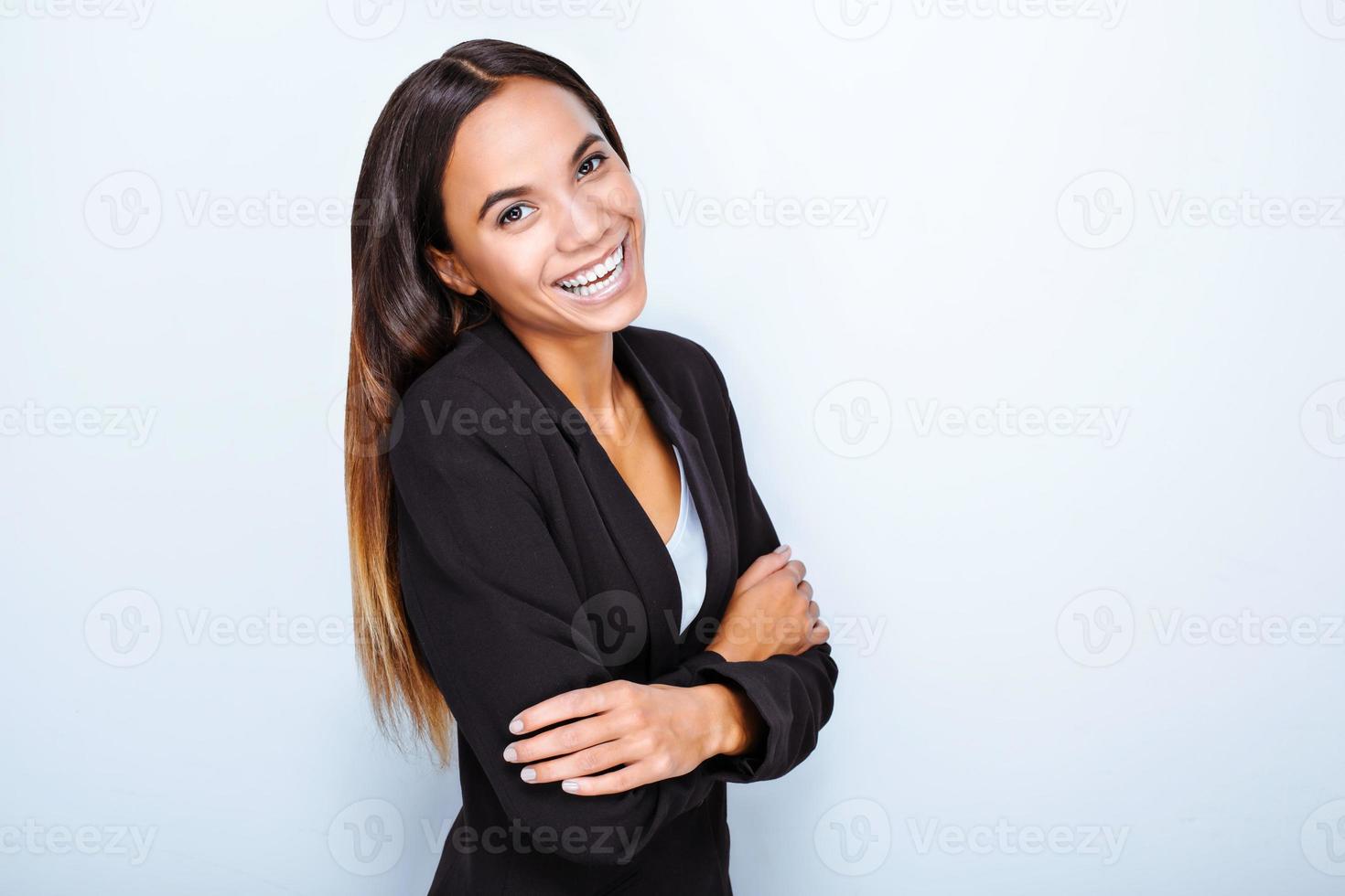 Konzept für multiethnische Geschäftsfrau foto