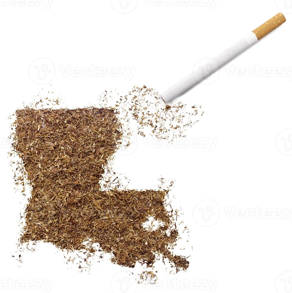 Zigarette und Tabak in Form von Louisiana (Serie) foto