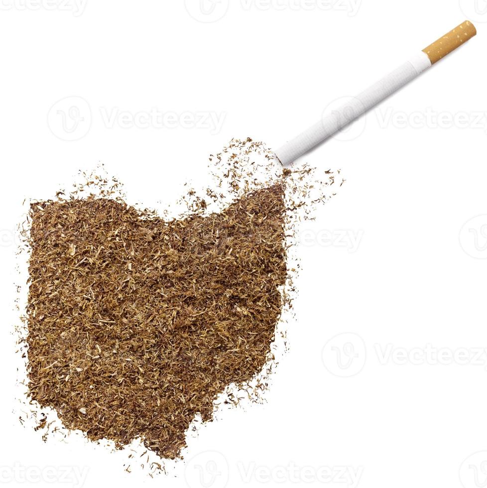 Zigarette und Tabak in Form von Ohio (Serie) foto
