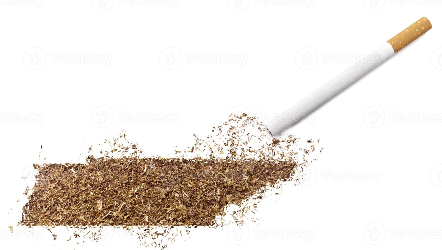 Zigarette und Tabak in Form von Tennessee (Serie) foto