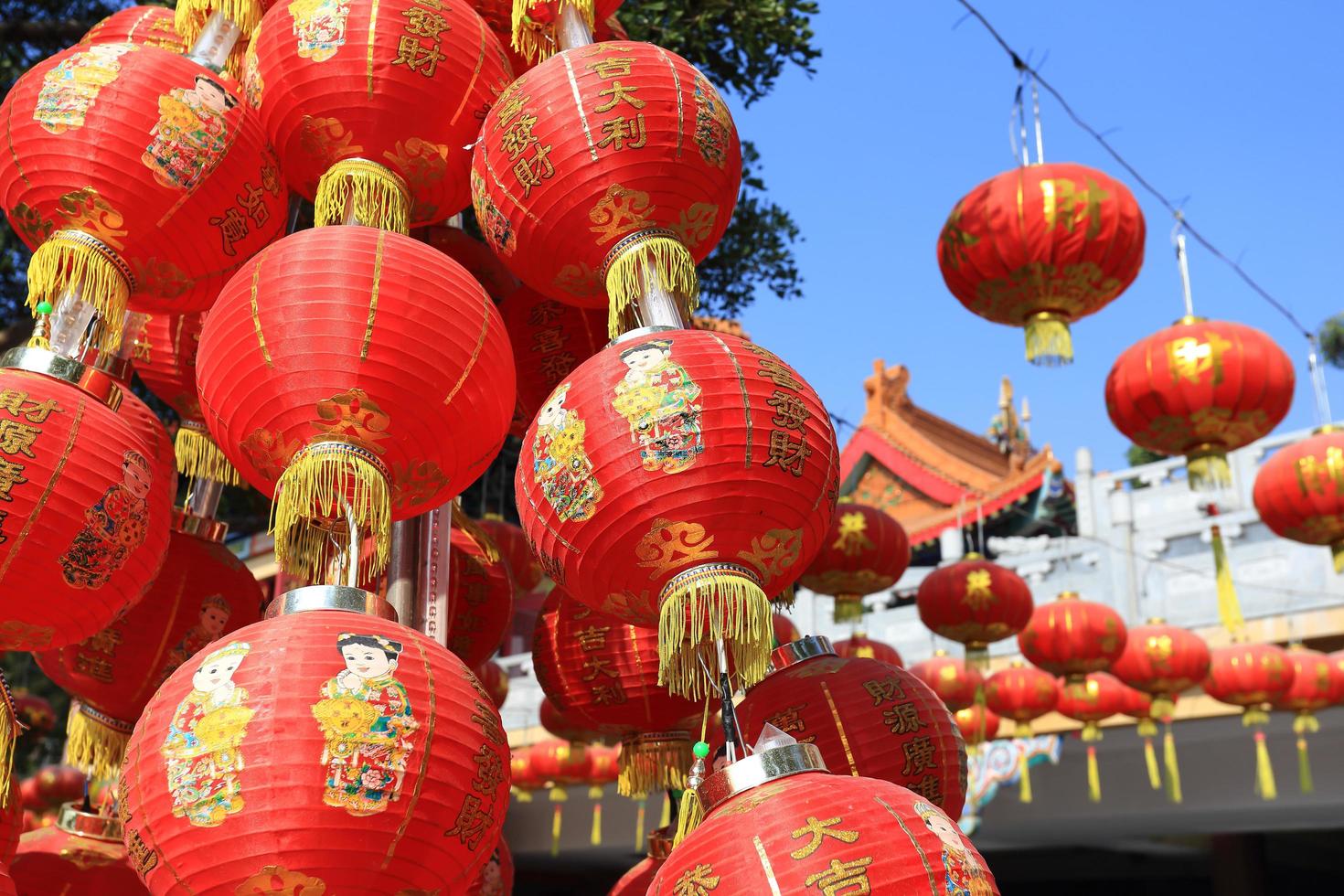 chinesische Laternen während des Neujahrsfestes foto