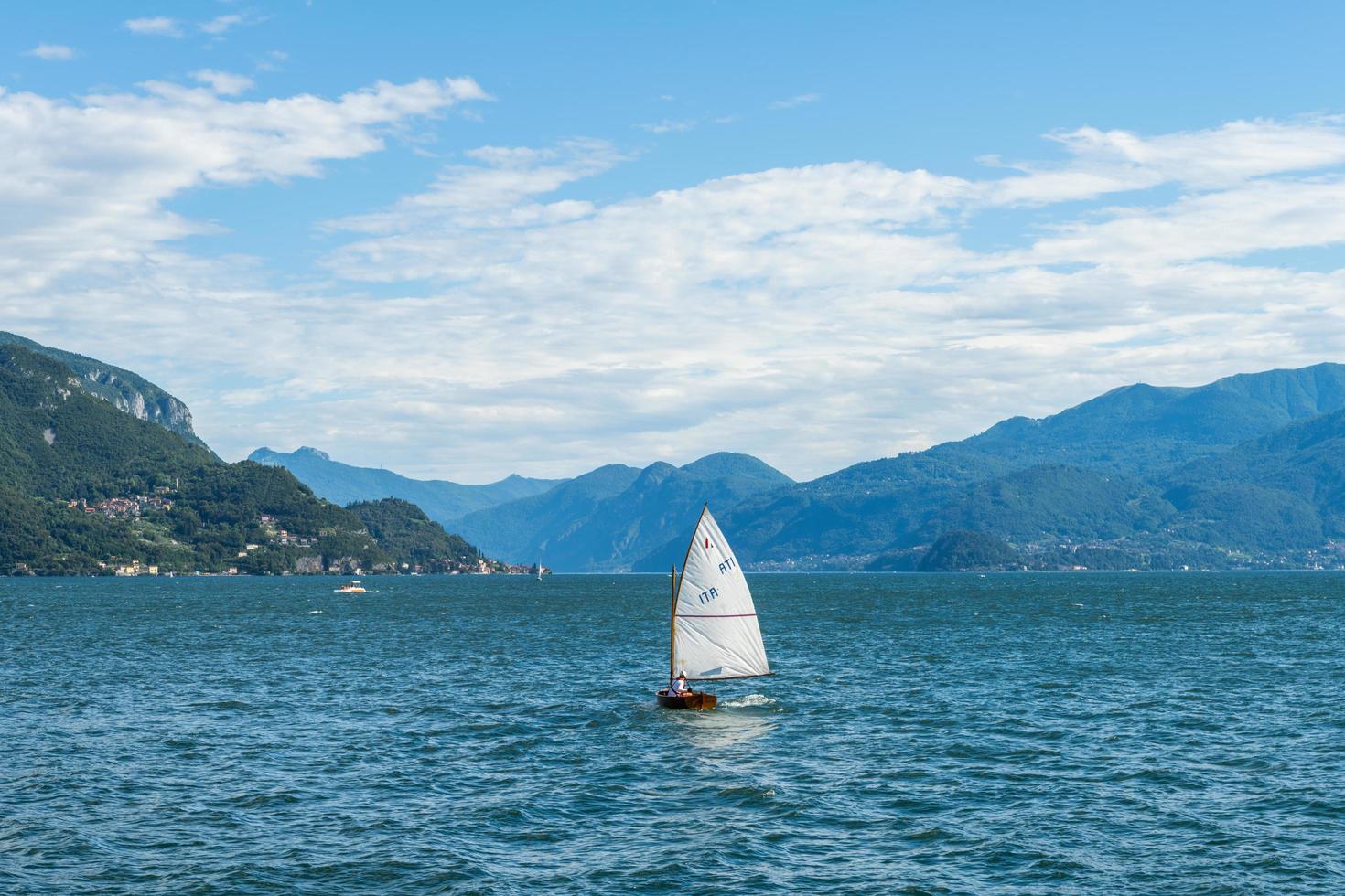 Blick über den Comer See von Santa Maria Rezzonico foto