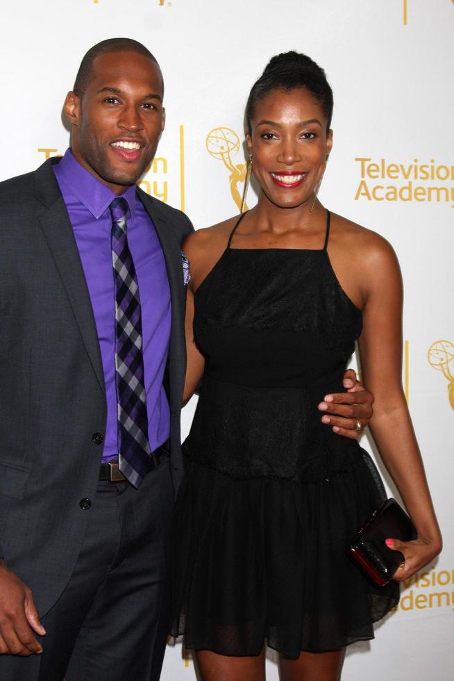 los angeles, juni 19 - lawrence saint-victor, shay flake beim atas daytime emmy nominierten empfang im london hotel am 19. juni 2014 in west hollywood, ca foto