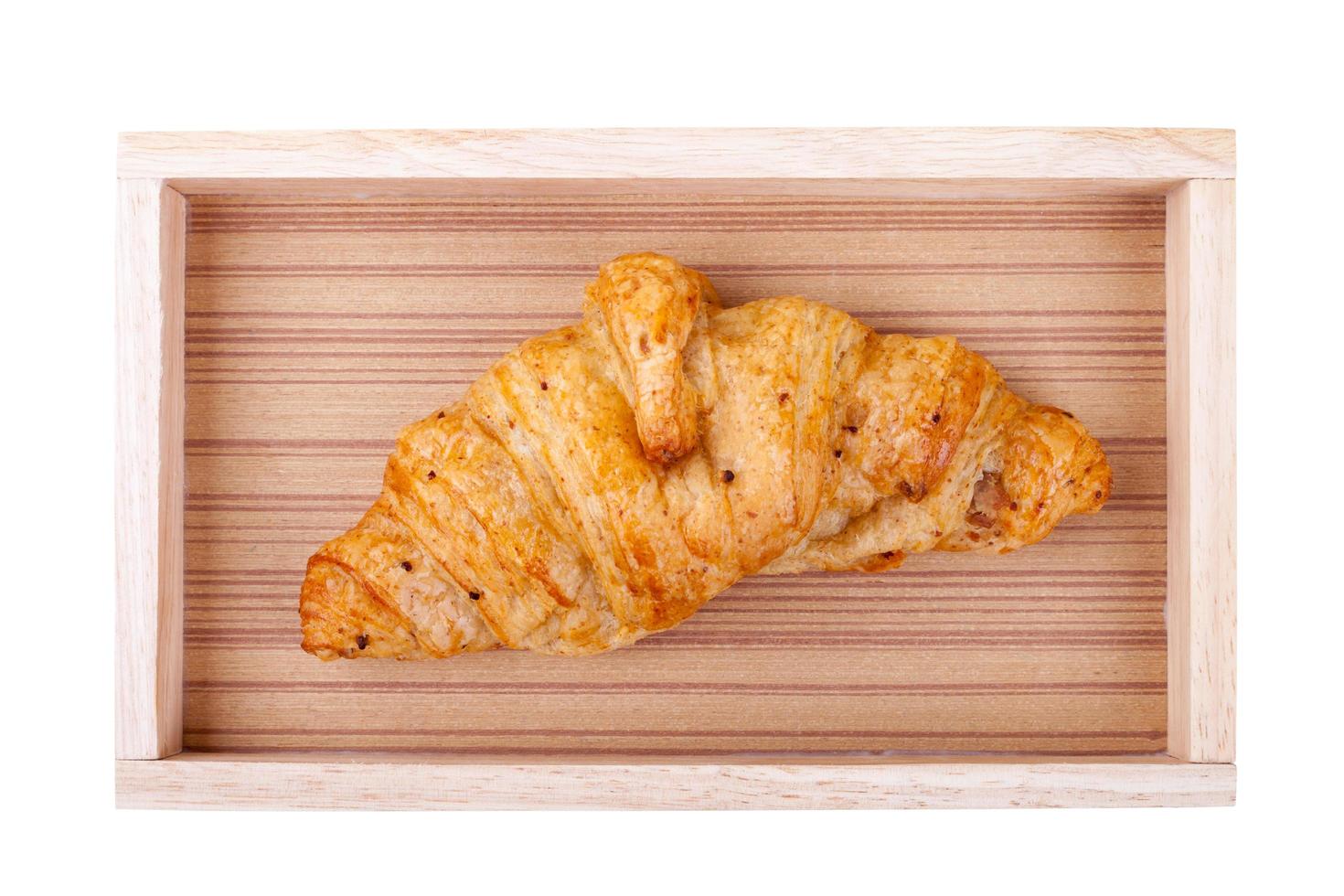 frisch gebackene Croissants foto