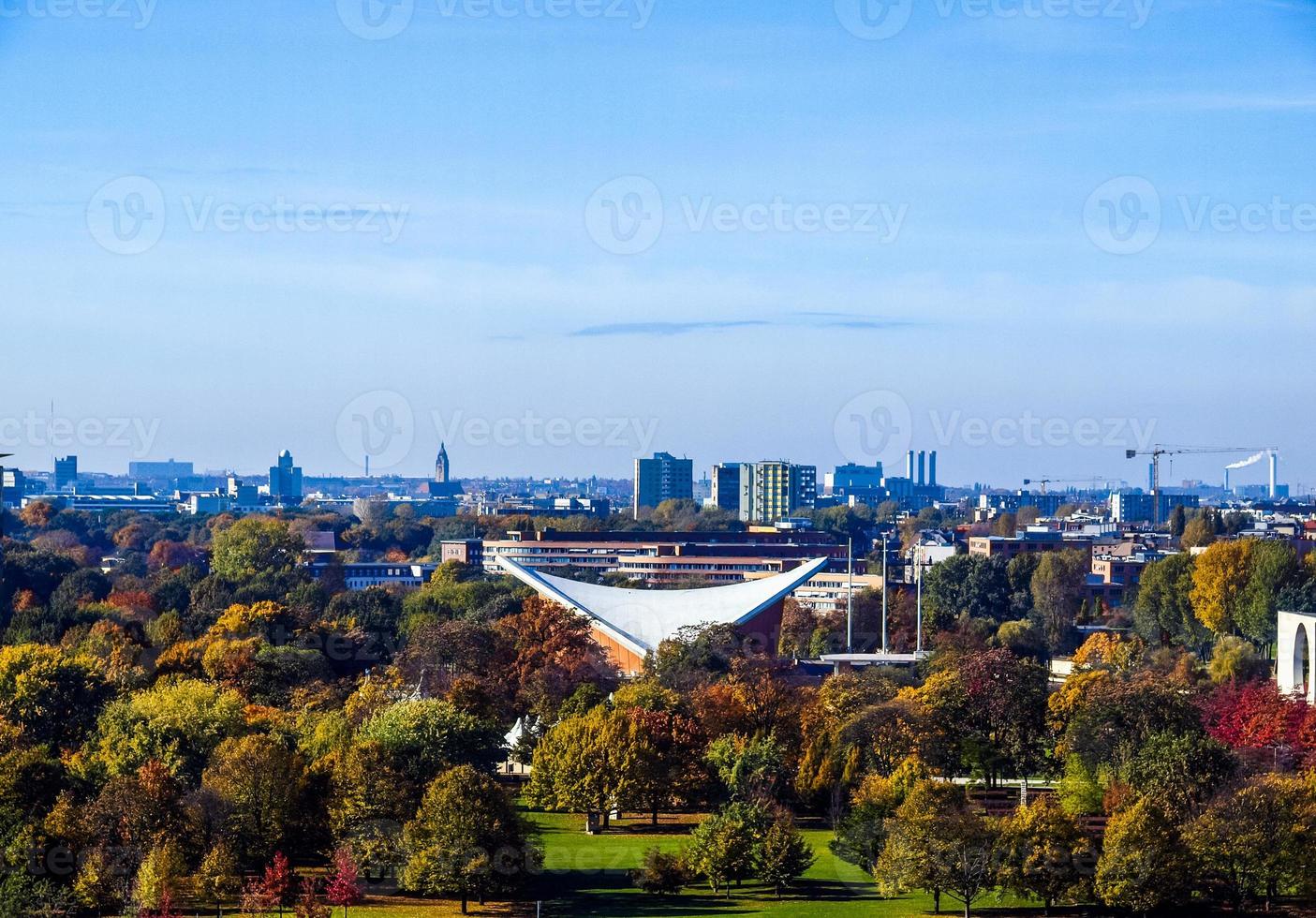 hdr luftaufnahme von berlin foto