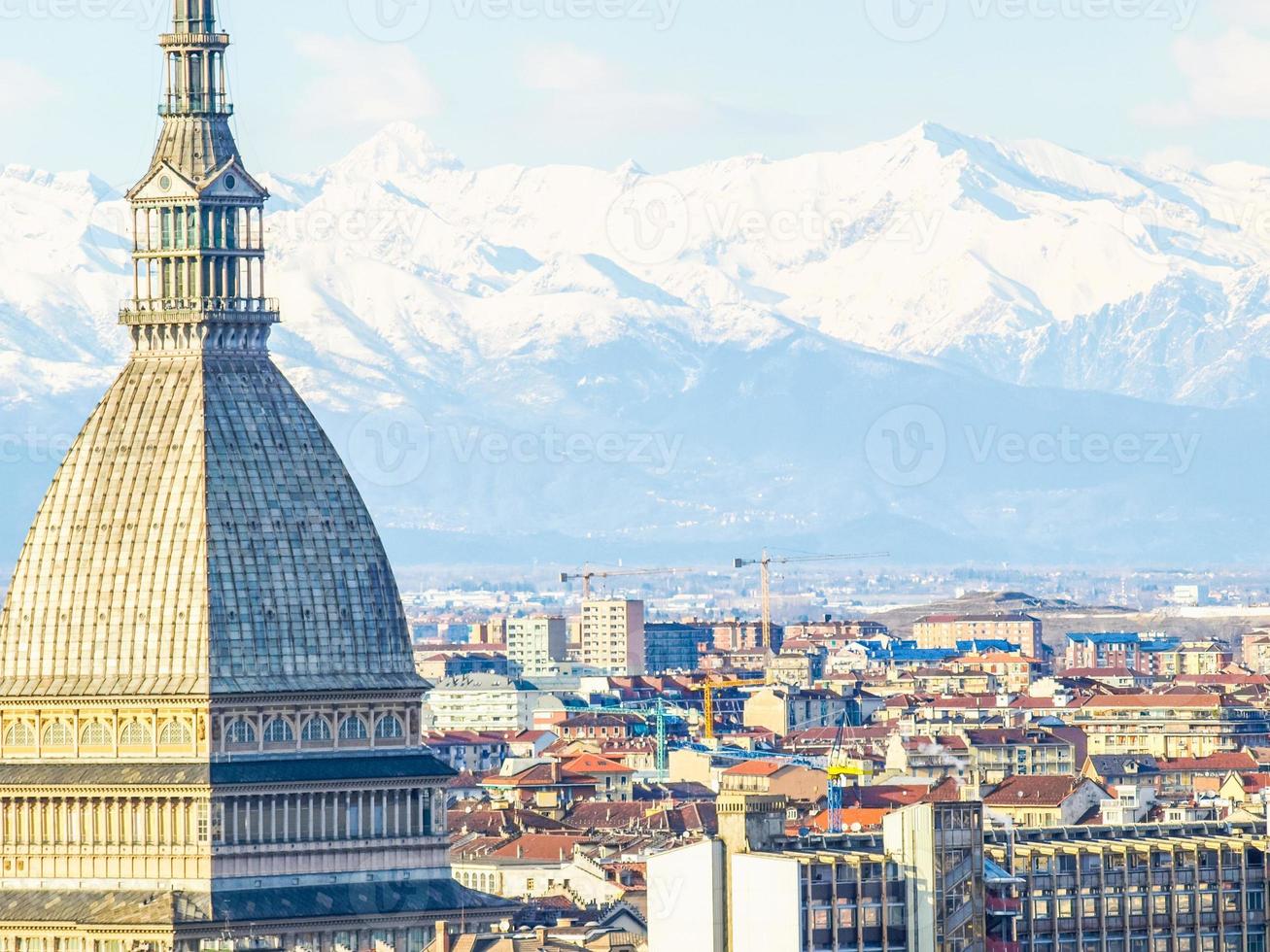 hdr-luftaufnahme von turin foto