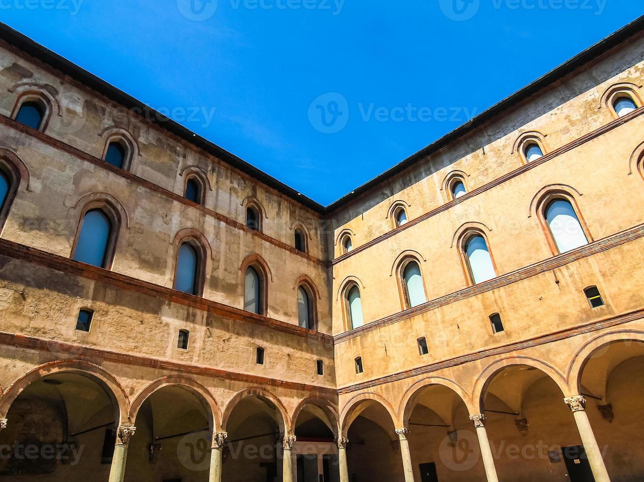 hdr castello sforzesco, mailand foto