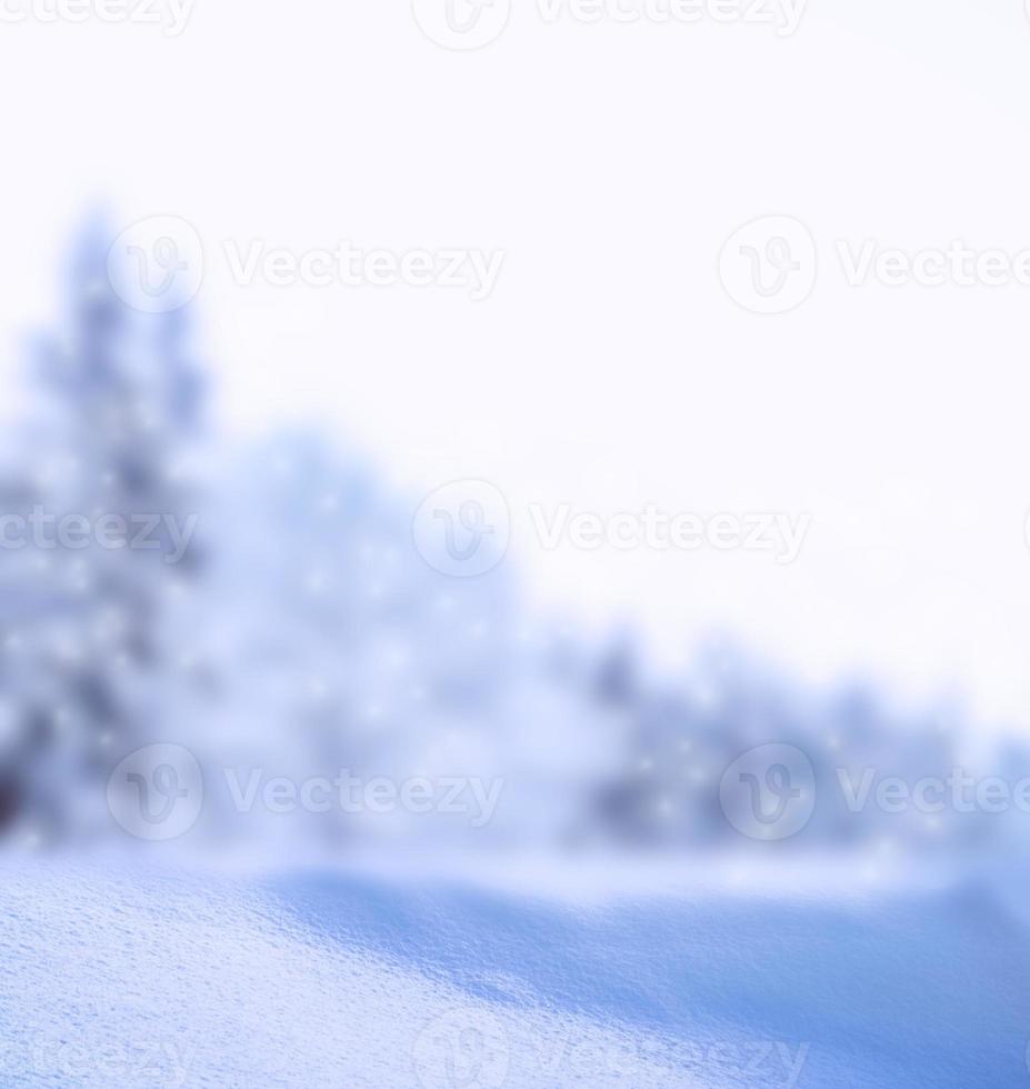 unscharfer natürlicher winterhintergrund. foto