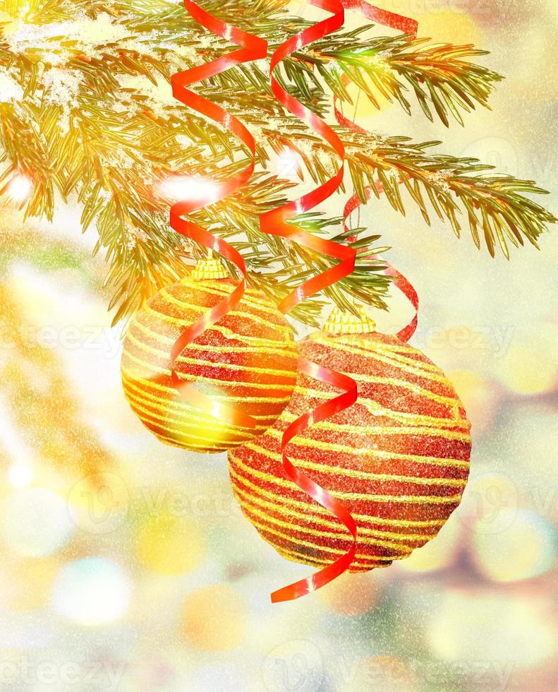 weihnachtsbaum geschmückt mit bunten schönen spielzeugen foto