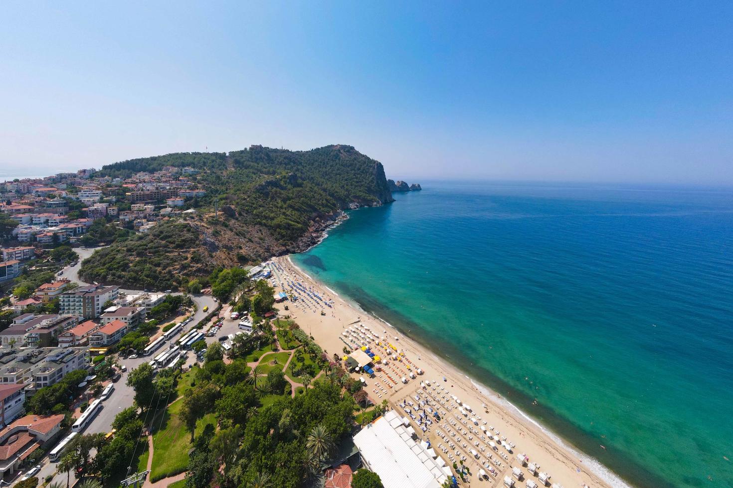 alanya 2022, antalya luftblick auf das meer foto