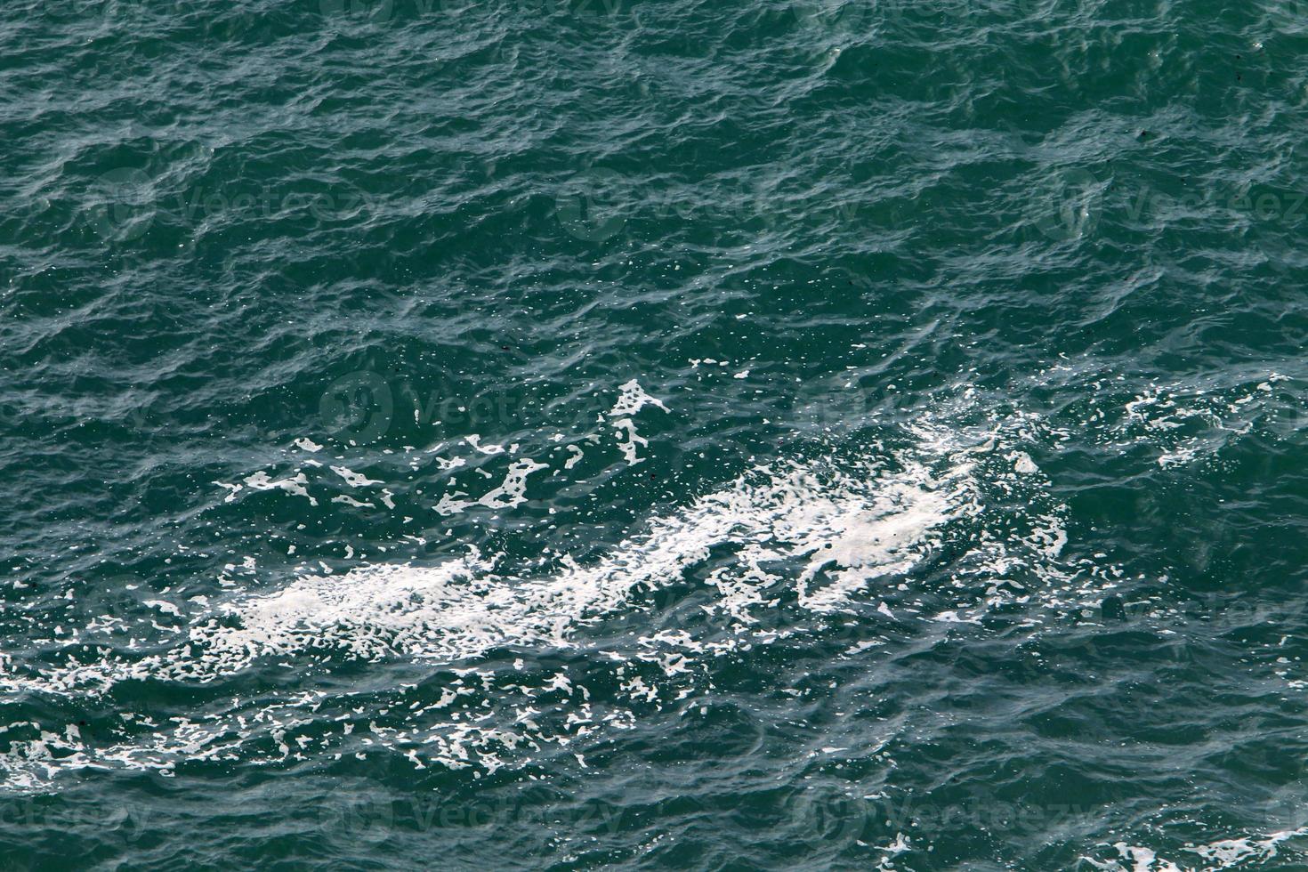 die Farbe von Meerwasser in seichtem Wasser. foto