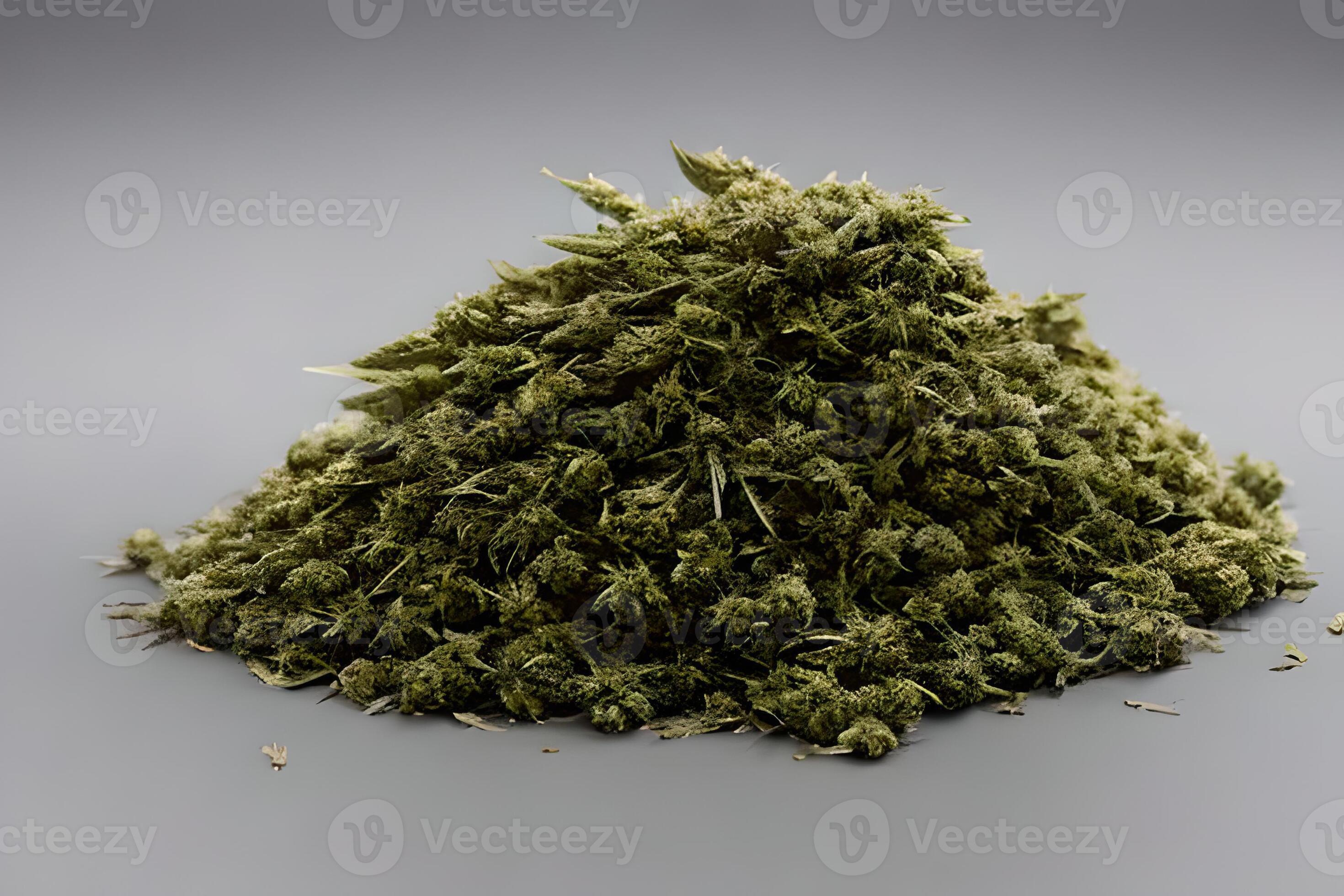 Stapel von getrocknet Cannabis Marihuana Samen und Knospe isoliert auf  Blau. 20340452 Stock-Photo bei Vecteezy