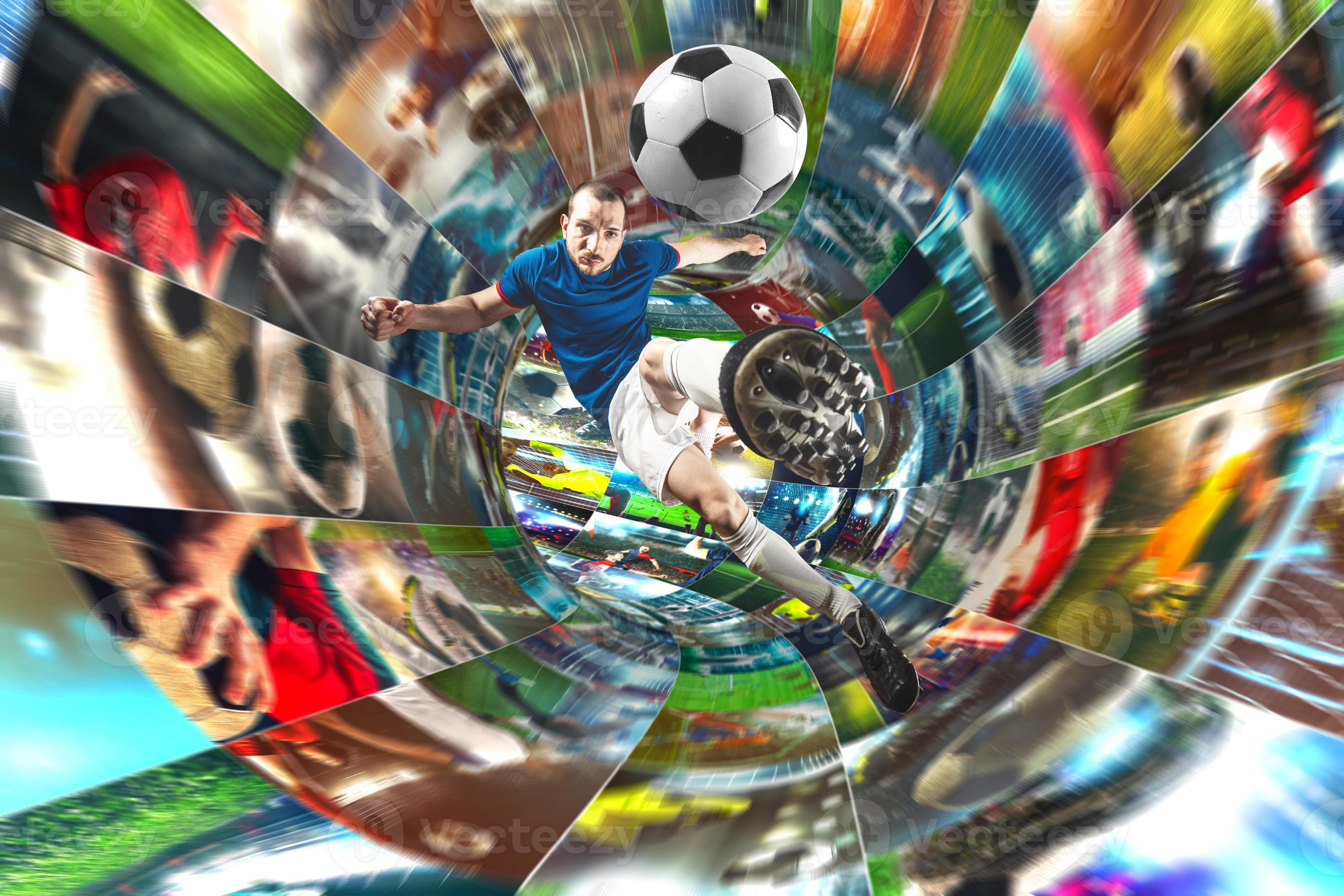 Streaming von Fußball Bilder auf das Internet im ein Digital Kabel 20725899 Stock-Photo bei Vecteezy